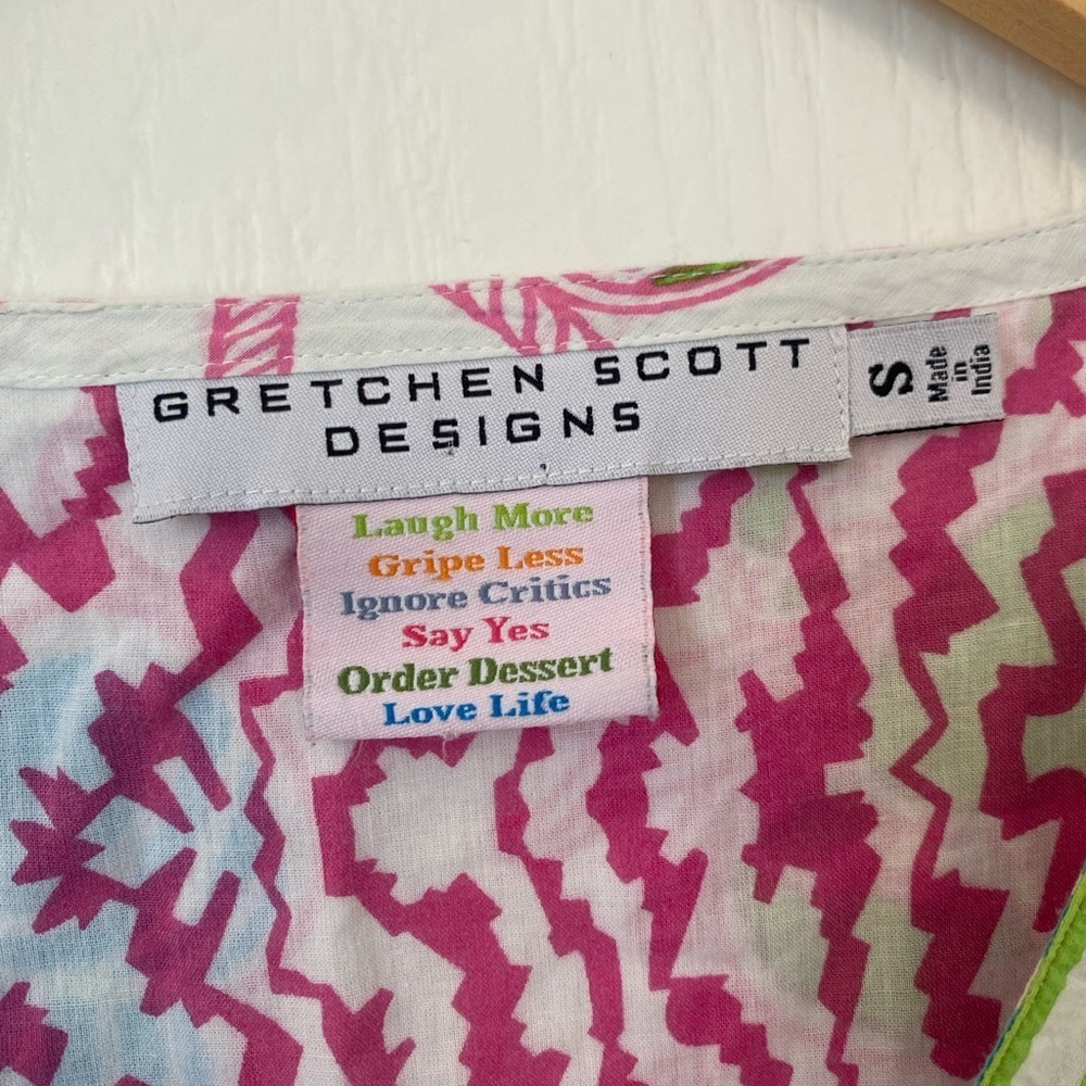Gretchen Scott Womens Size Small Sea Life Crab Seashell Tunic Top - Picture 7 of 7
